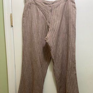 Linen Striped Pants